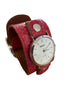 Contrast stitch/ lizard cuff watch (sale)