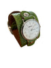 Contrast stitch/ lizard cuff watch (sale)