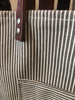 Stripped denim shop tote