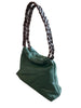 B55♻️ braided handle shoulder bag