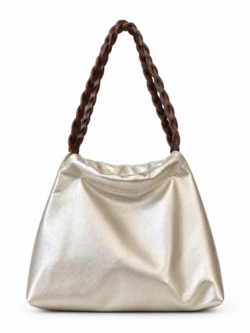B55 Braided handle shoulder bag