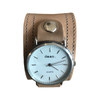 Contrast stitch cuff watch