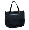 Denim zip tote