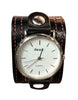 Contrast stitch cuff watch
