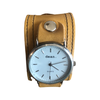 Contrast stitch cuff watch